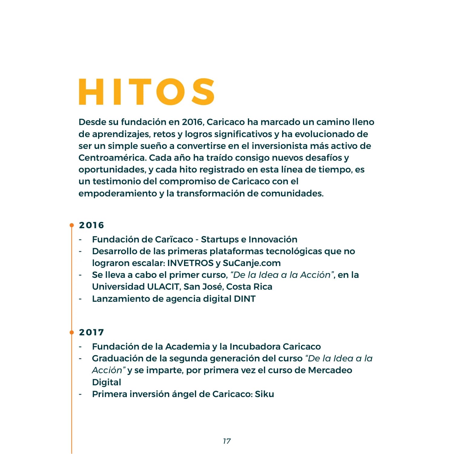 CAPITANES · Los hitos · página del PDF original 18