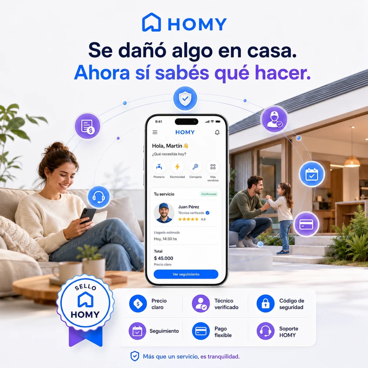 HOMY · Una pieza de lanzamiento, alrededor de una necesidad cotidiana.